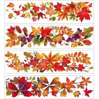 Anděl Okenná fólia Pruh s jesenným lístím 59 x 15 cm č. 4 2