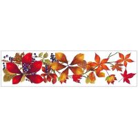 Anděl Okenná fólia Pruh s jesenným lístím 59 x 15 cm č. 4