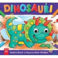 Omaľovánka s pohyblivými očkami – Dinosaury