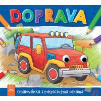 Omaľovánka s pohyblivými očkami – Doprava