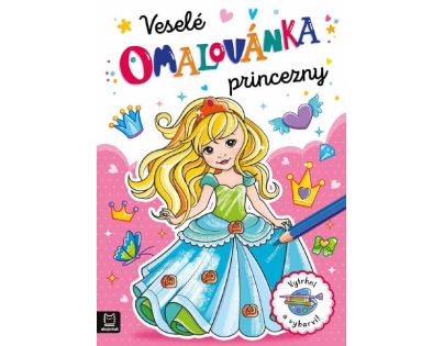 Omaľovánka Veselé princeznej