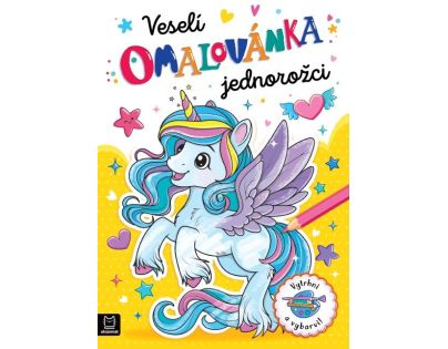 Omaľovánka Veselí jednorožci
