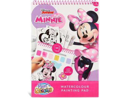 Omaľovánky s vodovkami Disney Minnie