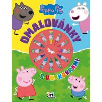 Omaľovánky s voskovkami Prasiatko Peppa