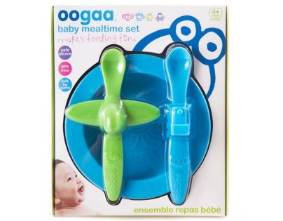 Ooga Sada riadu - Modrý tanier, modrozelený príbor