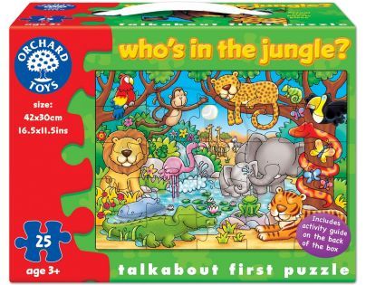 Orchard Toys Puzzle Kdo žije v džungli? 25 dílků