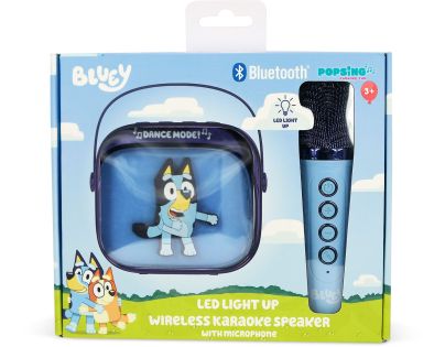 OTL Technologies Bluey PopSing LED Karaoke Speaker with Mic