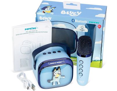 OTL Technologies Bluey PopSing LED Karaoke Speaker with Mic