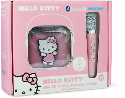 OTL Technologies Hello Kitty PopSing LED Karaoke Speaker with Mic