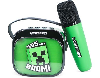 OTL Technologies Minecraft PopSing LED Karaoke Speaker with Mic