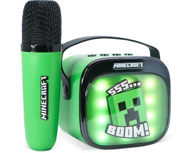 OTL Technologies Minecraft PopSing LED Karaoke Speaker with Mic