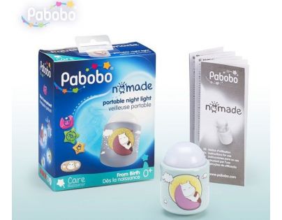 Pabobo Automatické světlo Nomade Grey Hippo