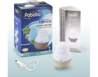Pabobo Automatické světlo Super Nomade Beige Hippo