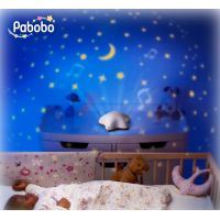 Pabobo Star projektor na batérie Beige Hippo 5