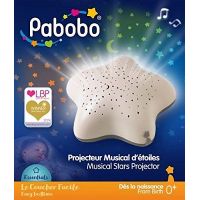 Pabobo Musical Star Projector micro USB Beige Hippo 5