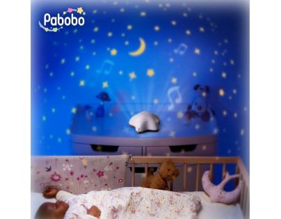 Pabobo Star Projector USB Beige Hippo