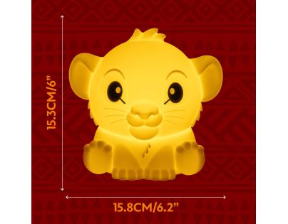 Paladone Simba svetlo SquishyGlo silikónové