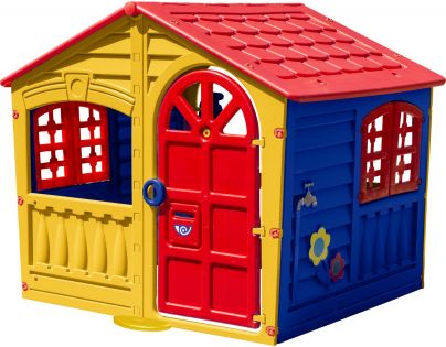 Palplay Domček plastový - Žlto-modrý