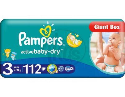 Pampers Active Baby 3 Midi 112ks