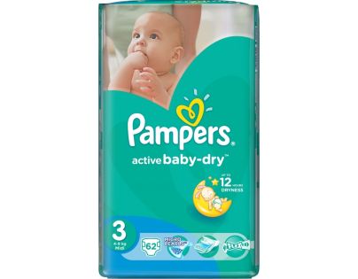 Pampers Active Baby 3 Midi 62ks