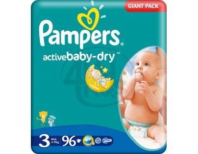 Pampers Active Baby 3 Midi 96ks