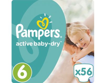 Pampers Active Baby 6 Extra Large 56ks