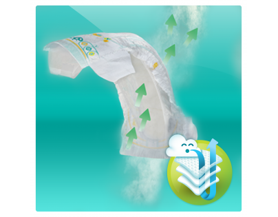 New Baby Pampers Active 2 Mini 3-6kg 228 ks