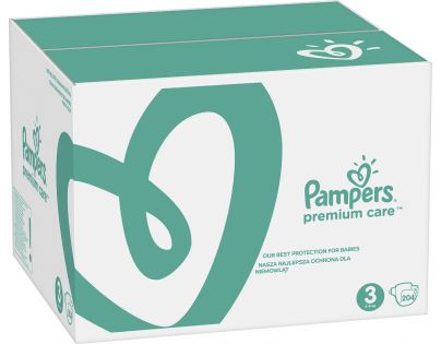 Pampers Premium Care 3 MIDI 204 ks 5-9 kg