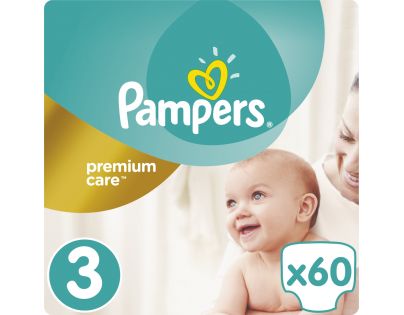 Pampers Premium care 3 midi 4-7kg 60ks
