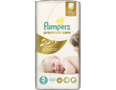 Pampers Premium Care 5 Junior 56ks - Poškozený obal