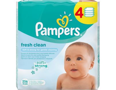 Pampers Ubrousky Baby Fresh Clean 4 x 64ks