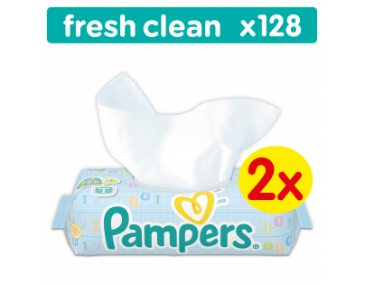 Pampers obrúsky Fresh Clean 2x64ks