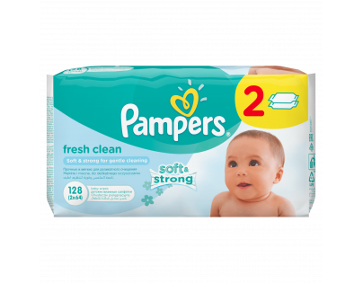 Pampers obrúsky Fresh Clean 2x64ks