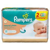 Pampers obrúsky Natural Clean 2x64ks 3
