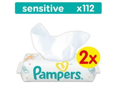 Pampers Ubrousky Sensitive 2x56ks