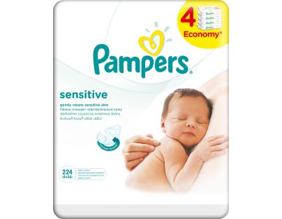 Pampers Ubrousky Sensitive 4 x 56ks