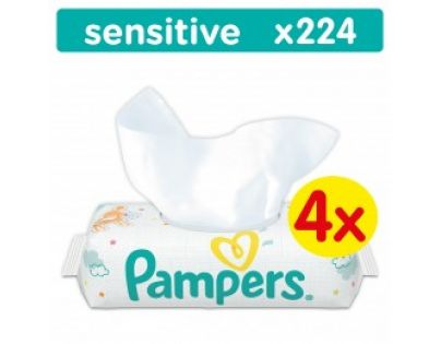Pampers Ubrousky Sensitive 4 x 56ks