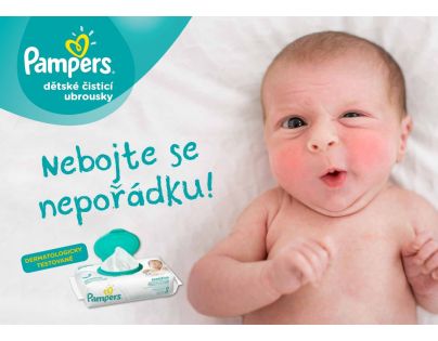 Pampers Ubrousky Sensitive 4 x 56ks