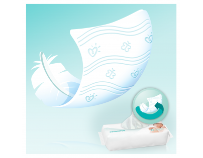 Pampers obrúsky Sensitive 6x56ks