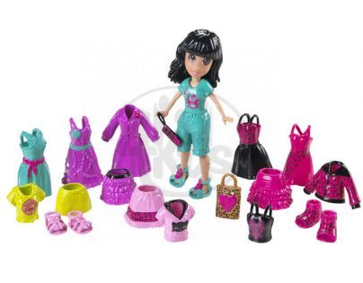 Panenka a velká sada oblečků Polly Pocket W1308