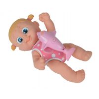 Bábika Bouncin Babies pláva s delfínom - Baniel a Bounie Dievčatko ružová 2