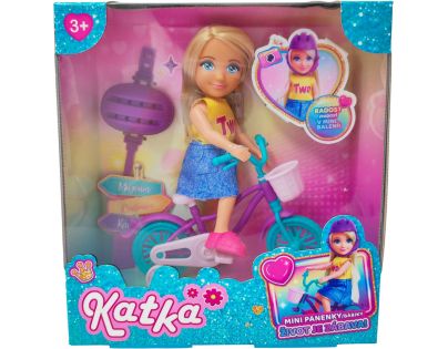 Bábika KATKA s bicyklom