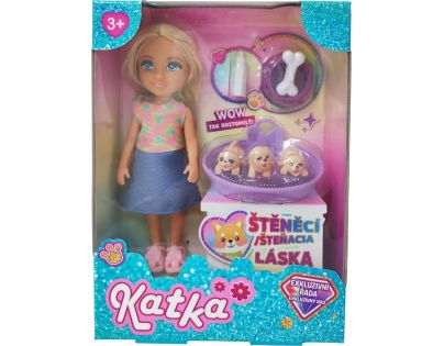 Bábika KATKA so šteniatkami