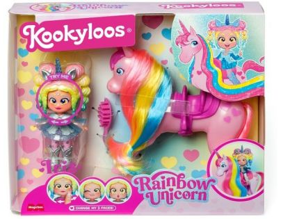 KookyLoos Bábika Rainbow Unicorn