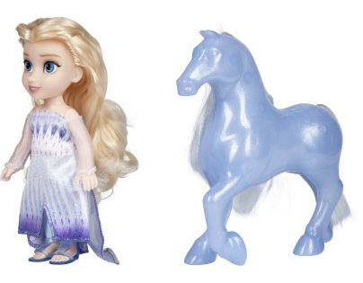 Bábika Ľadové kráľovstvo Mini Elsa 15 cm a kúzelný kôň Nokk