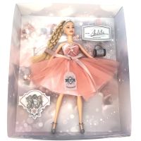 Bábika, ružové šaty 2 2