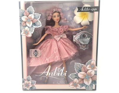 Bábika, ružové šaty 3