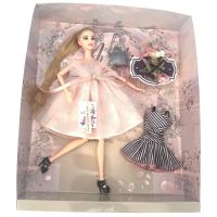 Bábika, ružové šaty 2