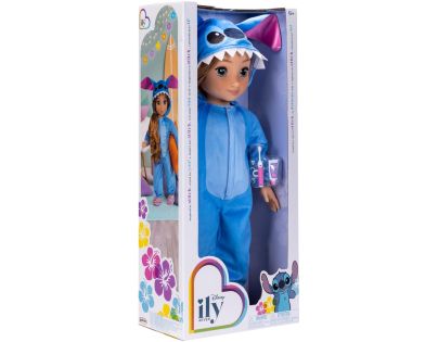 Bábika s dlhými vlasmi 45 cm v oblečení Stitch