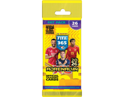 PANINI FIFA 365 2025 2026 - ADRENALYN karty - FATPACK - Poškodený obal